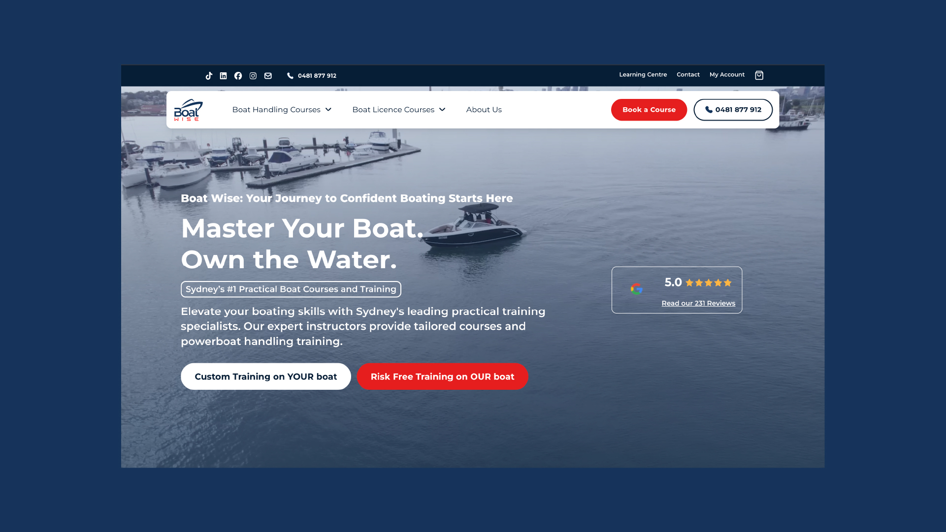 Boat Wise website homepage